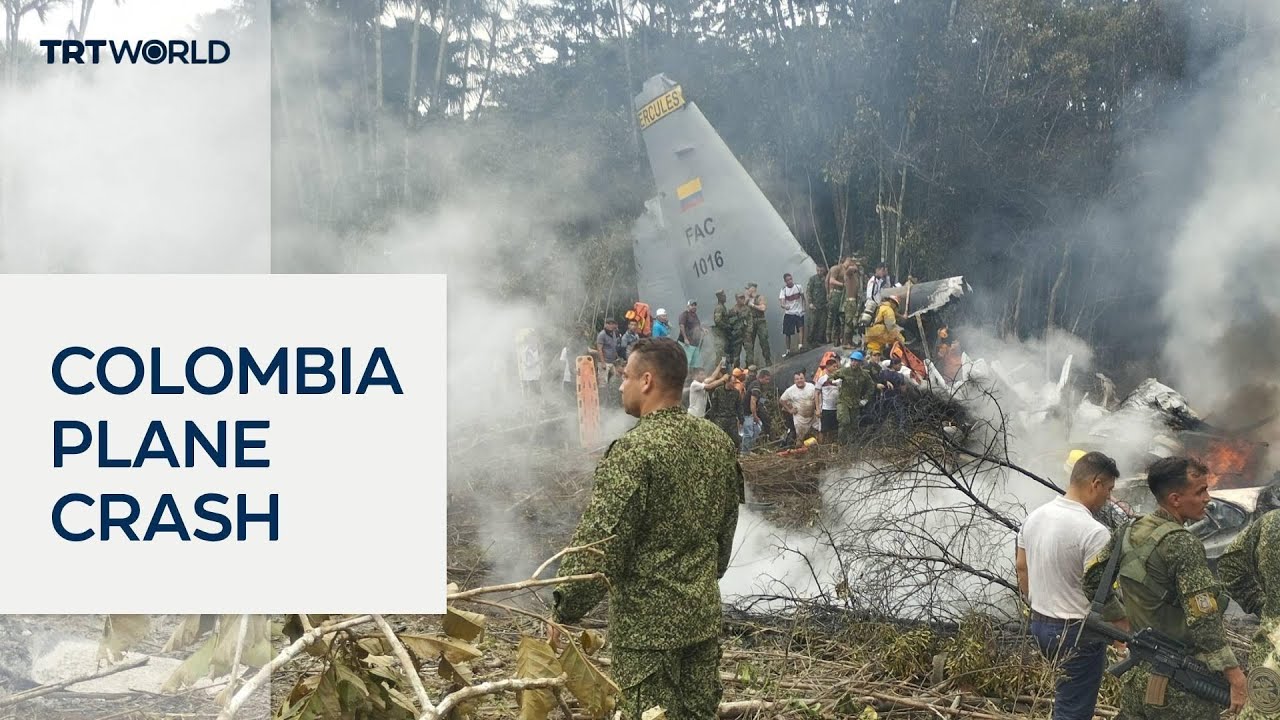 Dozens killed in Colombian military plane crash