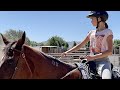 My First Horseback Riding Lesson EVER Karolina Protsenko