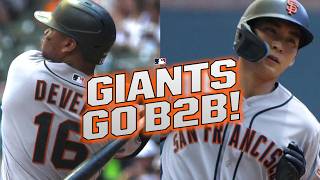 Rafael Devers and Jung Hoo Lee CRUSH back-to-back homers for the Giants ????????
