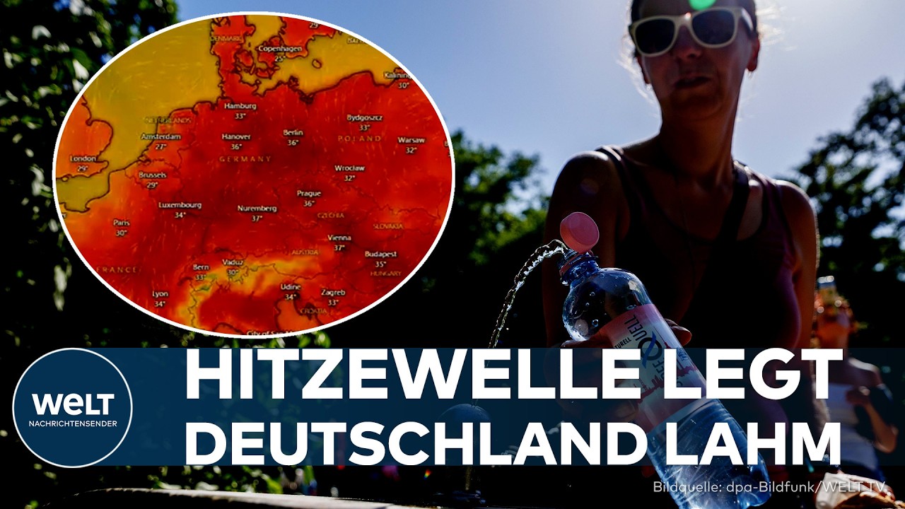 HITZEWELLE: Rekordhitze bringt Deutschland an seine Grenzen – Straßen brechen auf, Heime evakuiert