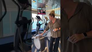Mom gives you a tour around our gym. #cruiseship #gym #GymTok #cruise @Holland America Line