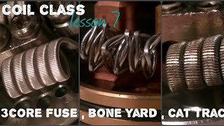 coil class lesson 7 - intro to flatting - 3 core fused,  cat track , bone yards