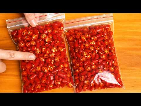 The Best Way To Store Fresh Chilli For 1 Year Without Spoilage My Grandma Taught Me
