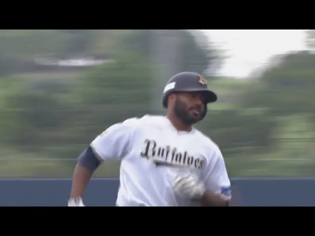 【ファーム】バファローズ・ジョージが初回に先制2ランホームランを放つ!! 2017/9/20 Bs-H(ファーム)