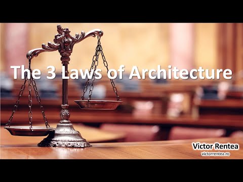 The 3 Laws of Architecture @ European Software Crafters Community
