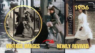 ▶ Edwardian London: Street Photography by Edward Sambourne / HD Colorized Photographs