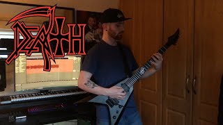 Death &quot;Flattening of Emotions&quot; Guitar Cover (one take) - Tab in description!