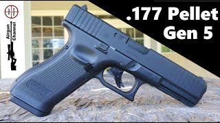 GLOCK 17 Gen 5 (Pellet Version) Blowback Co2 Pistol in .177 / GLOCK Pellet Gun Review