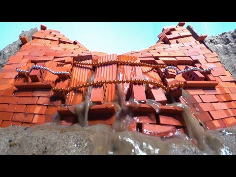 Top 7 Mini Construction Dam Failures With Magnetic Balls And Miniature Bricks