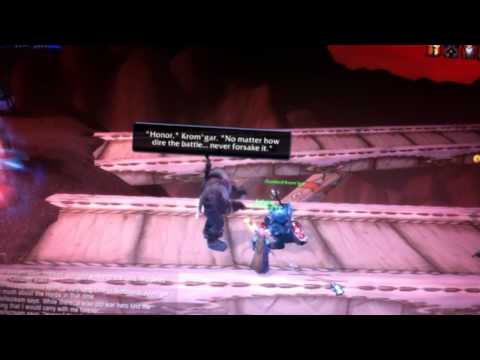 WoW End of chain quest in Stonetalon Mountain(Krom`gars death)