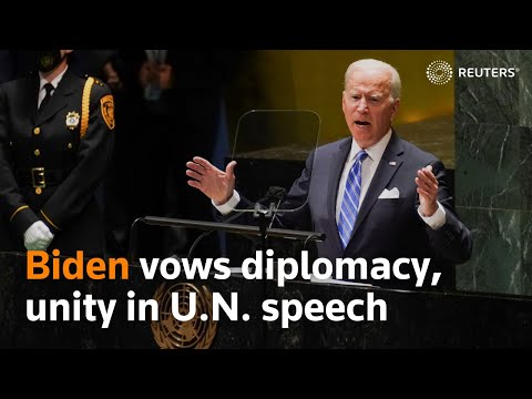 Biden vows diplomacy, unity in U.N. speech