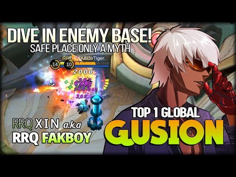 Dive in Base with Dagger Monster! 92% Win Rate by RRQ X I N Top 1 Global Gusion - Mobile Legends