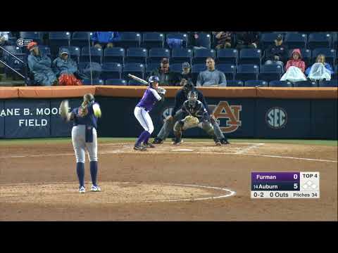 Auburn Softball vs Furman Highlights Game 2