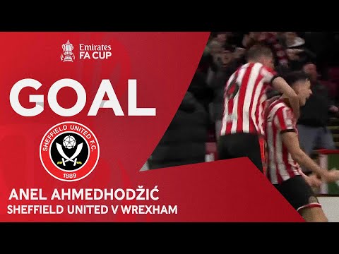 GOAL | Anel Ahmedhodžić | Sheffield United 1-0 Wrexham | Fourth Round Replay | Emirates FA Cup 22-23