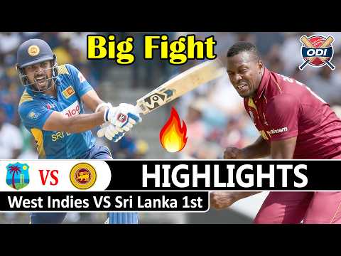 Sri Lanka Vs West Indies Highlights 1st ODI Match 2026 | SL Vs WI Highlights