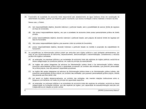 Correção da prova - Defensoria  Publica do Estado de Roraima - FCC 2016