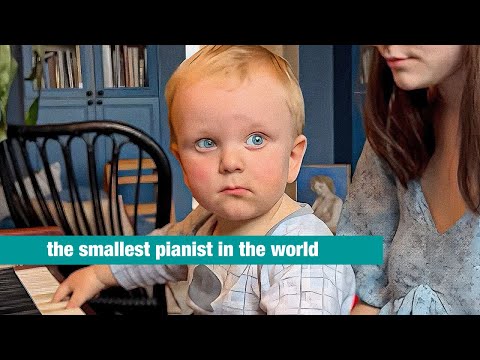 A genius? I put him on my lap, and he suddenly started playing chords. The kid is a pianist.