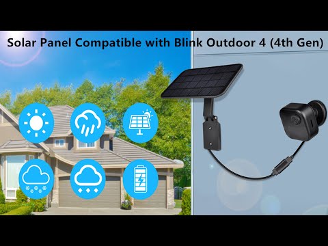 Solar Panel Compatible with Blink Outdoor 4 (4th Gen)/Blink Outdoor and Blink XT/XT2 Camera