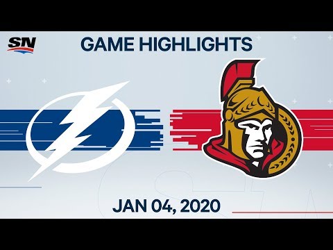 NHL Highlights | Lightning vs Senators - Jan. 04, 2020