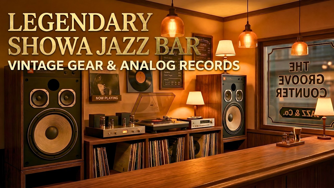 Listen with JBL & Tubes [Showa Jazz Cafe] Superb Bass - The Charm of Vinyl Records