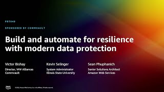 AWS re:Invent 2022 - Build and automate for resilience with modern dat