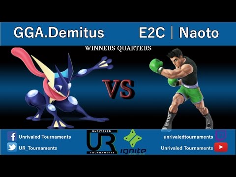 Ignition #24  WINNERS QUARTERS - GGA.Demitus (Greninja) vs E2C | Naoto (Little Mac)