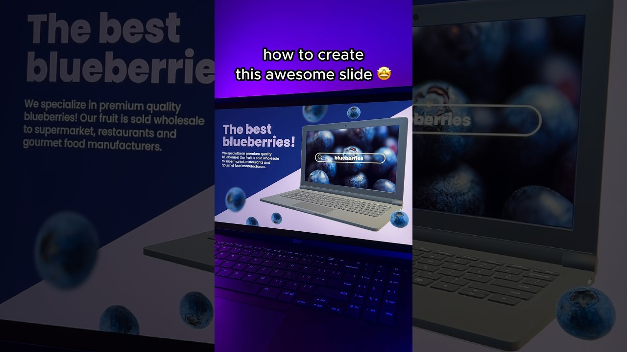 PowerPoint Trick to add a laptop mockup to your slides 😳 #powerpoint #3D