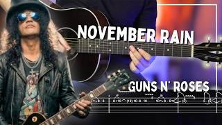 November Rain - Guns N' Roses | Solo | How To Play | (Guitar Tab)