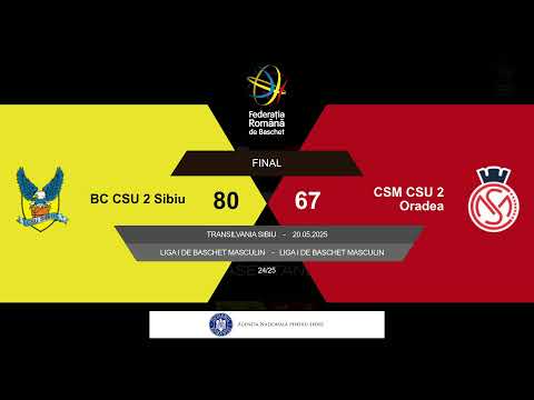 L1BM 2024-2025: BC CSU 2 Sibiu - CSM CSU 2 Oradea