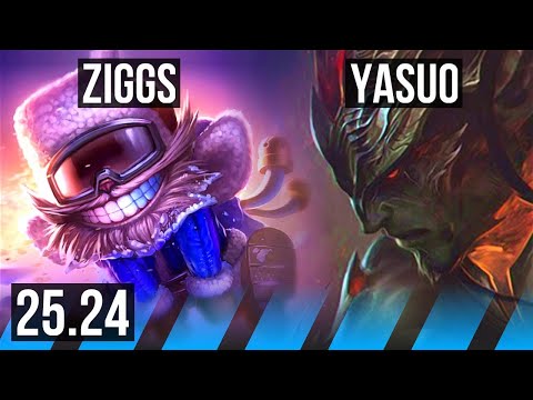 ZIGGS vs YASUO (MID) | NA Master | 25.24