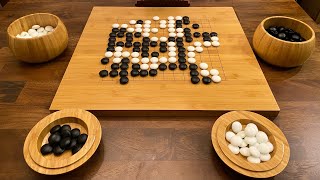 Yellow Mountain Imports Go Set with Bamboo Bowls and Board with Double Convex Yunzi Stones Review
