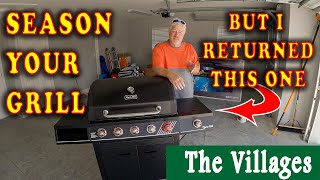 BBQ Grill Seasoning Sam's Club Member's Mark Pro Series 4-Burner Gas Grill returned Home Depot Grill