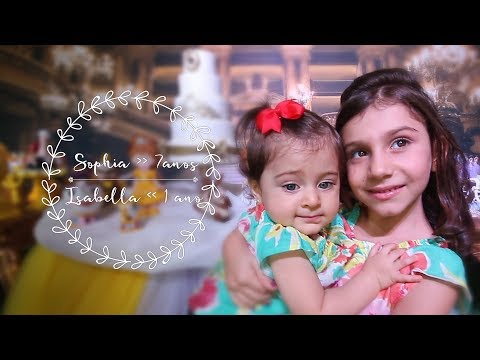 Teaser Sophia 7 anos e Isabella 1 ano