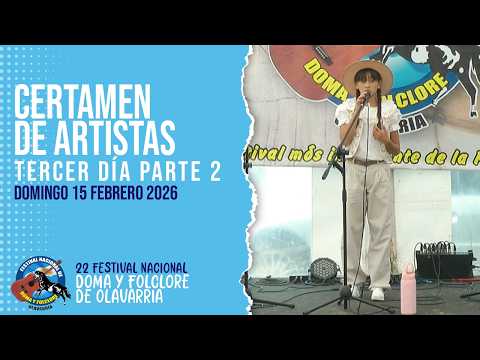 CERTAMEN DE ARTISTAS | 🎸 DOMINGO 15 FEBRERO | PARTE 2 | FESTIVAL DE OLAVARRÍA 2026