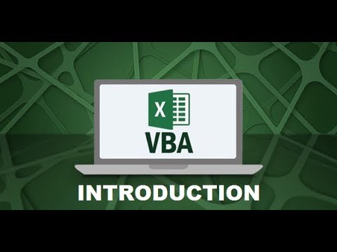 Excel VBA for Beginners #1 - INTRODUCTION
