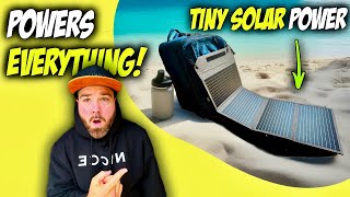 Amazing Tiny Foldable Solar Panel! POWER Anywhere: MHPOWOS REVIEW