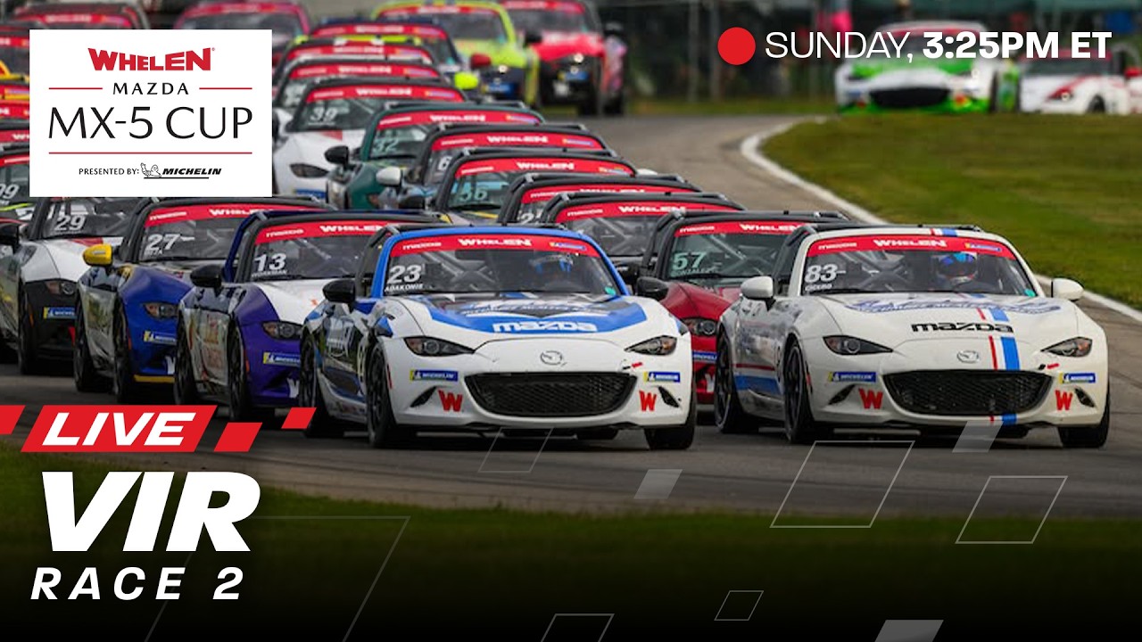 2026 IMSA Whelen Mazda MX-5 Cup at VIR | Race 2 | Alton, Virginia