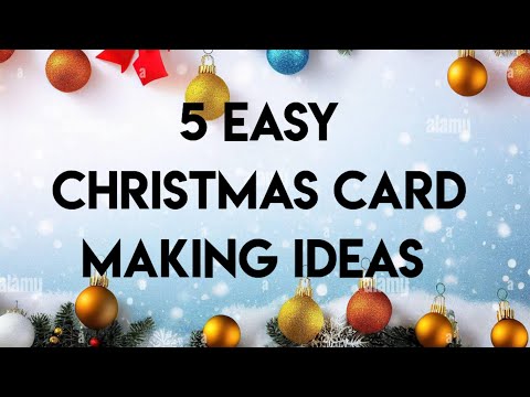 5 christmas card making ideas, easy christmas card making ideas for kids, christmas card drawing, 