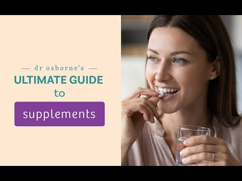 Dr. Osborne's Ultimate Guide To Supplements!  Especially if You Are Gluten Free