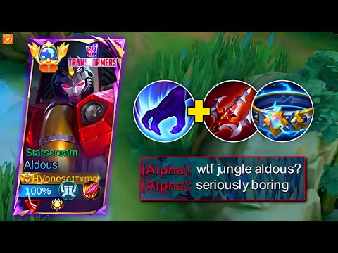 WHEN GLOBAL ALDOUS USE JUNGLE IN SOLO RANK GAME!!🔥 ALDOUS JUNGLER UNDERRATED THIS NEW SEASON!!