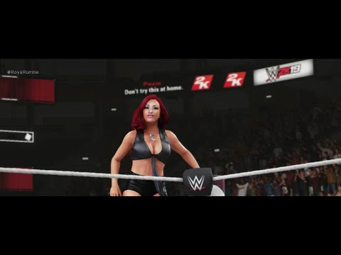 WWE 2k19 Random Created Superstar Royal Rumble Women's Tournament Part 1