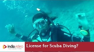How will you get license for Scuba Diving?