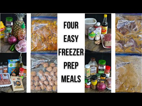 FOUR EASY FREEZER MEALS YOU'LL ACTUALLY LOVE!