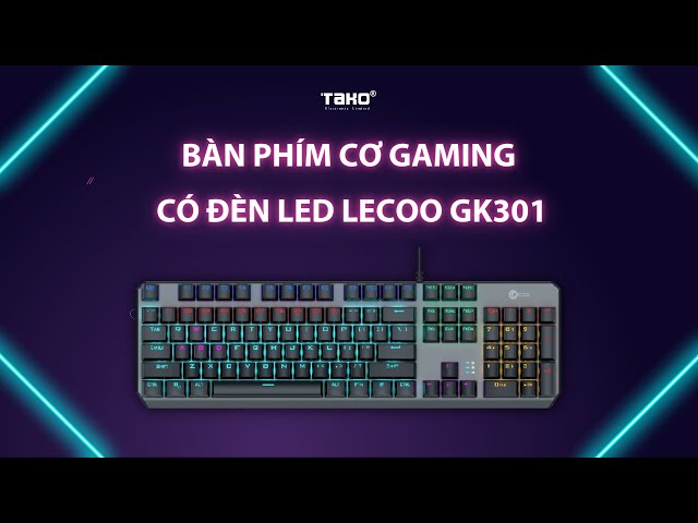 Bàn phím cơ Gaming Lecoo GK301 - ĐEN
