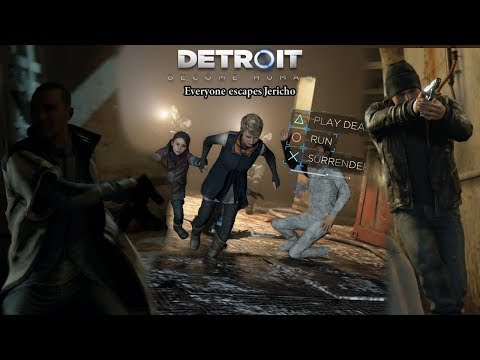 Detriot: Become Human - Everyone escapes Jericho alive