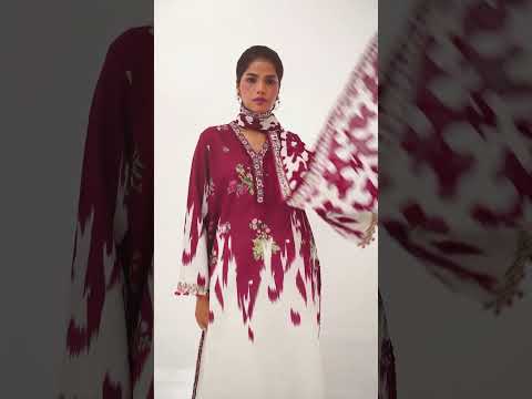 Mahay by Sana Safinaz Embroidered Slub Unstitched 2Pc Suit D-21A