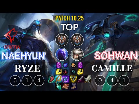 GRF Naehyun Ryze vs SoHwan Camille Top - KR Patch 10.25