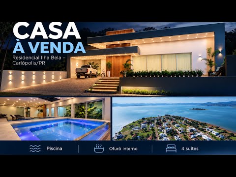Casa de Alto Padrão no Residencial Ilha Bela em Carlópolis/PR | R$ 2.600.000