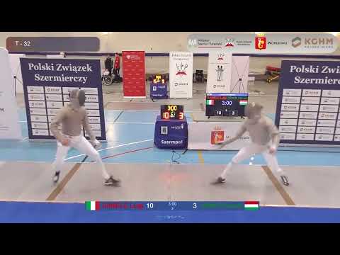 Warsaw World Cup 2023 SMS - L32 - Gigi Samele ITA v Csanad Gemesi HUN