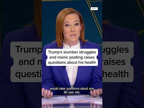 Trump's slumber struggles and manic posting raises questions about his health